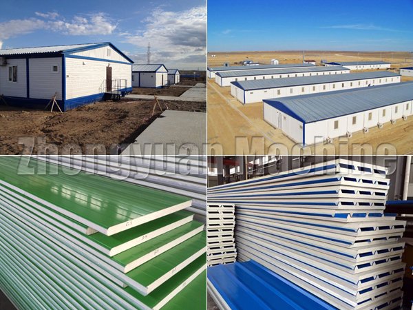 el PU-emparedado-panel