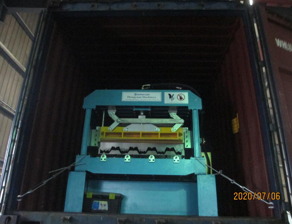 M&aacute;quina perfiladora de cubiertas Zhongyuan