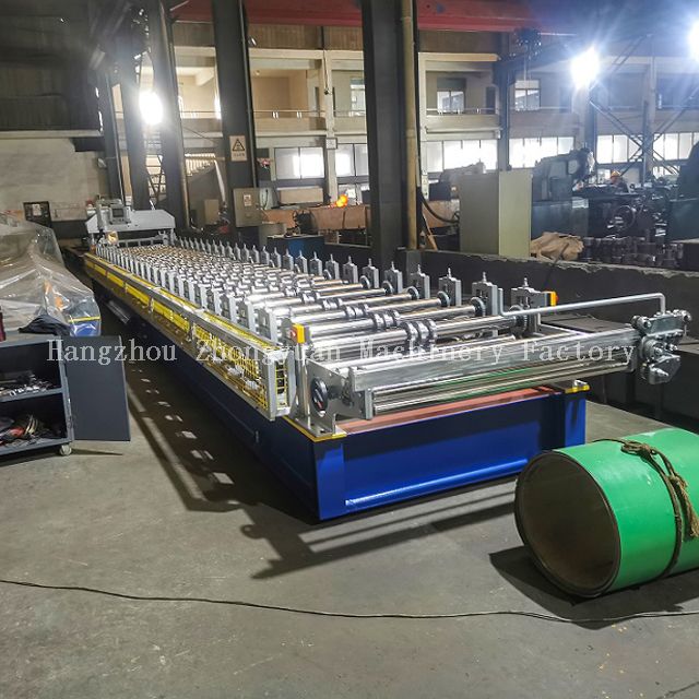 Máquina perfiladora de techos en frío con corte eléctrico