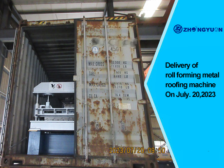 Entrega de máquina perfiladora de techos metálicos el 20 de julio de 2023