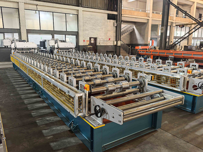 European Structure Roof Sheet Roll Forming Machine With Electric Cutting-5