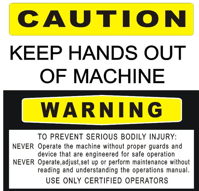 Precauci&oacute;n de la m&aacute;quina perfiladora de techos