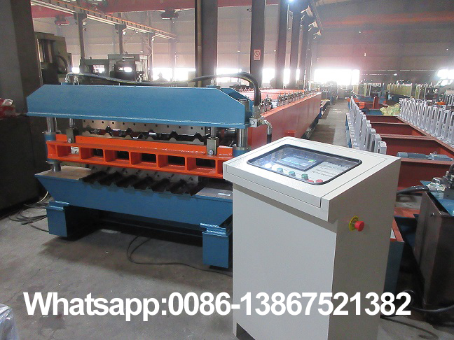 M&aacute;quina formadora de rollos de l&aacute;minas para techos de doble capa