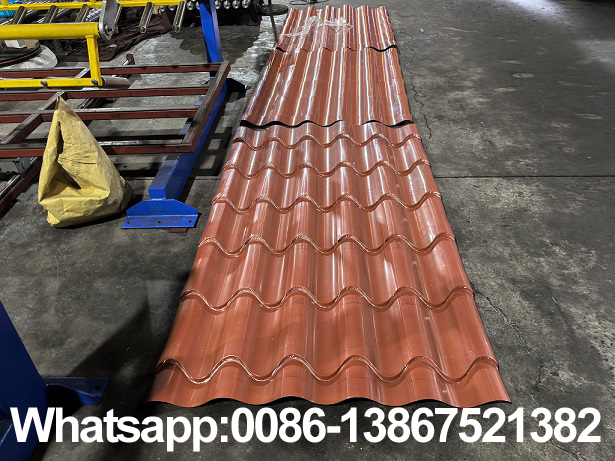 M&aacute;quina formadora de rollos de tejas esmaltadas para techos Zhongyuan