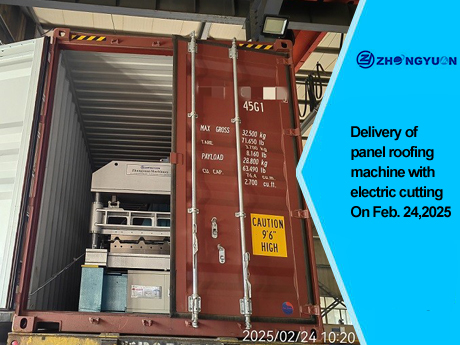 Entrega de máquina para techos de paneles con corte eléctrico el 24 de febrero de 2025