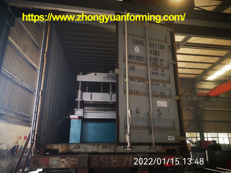 M&aacute;quina formadora de tejas escalonadas zhongyuan