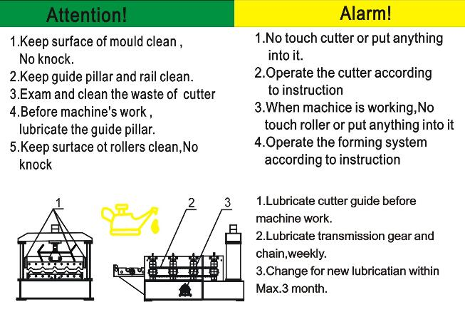 Mantenimiento de la cuchilla de corte.