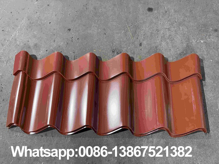 M&aacute;quina formadora de tejas met&aacute;licas Zhongyuan