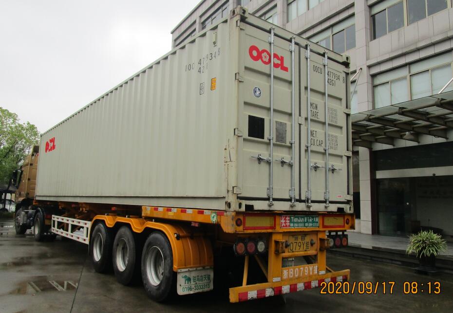 Entrega de máquinas perfiladoras en septiembre de 2020 en Zhongyuan 