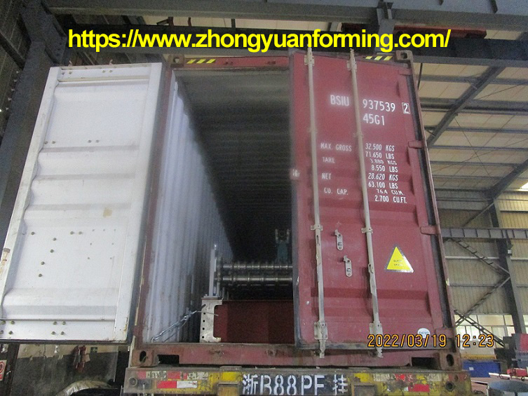 M&aacute;quina perfiladora de l&aacute;minas corrugadas para techos zhongyuan con corte volador