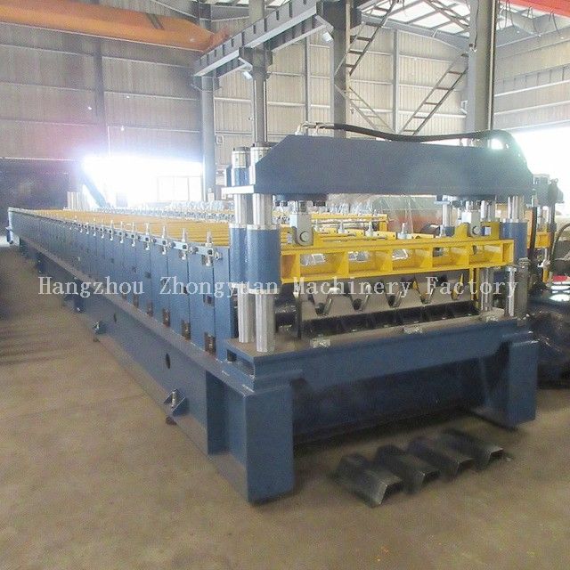 Máquina formadora de rollos de plataforma de piso de metal de alta velocidad