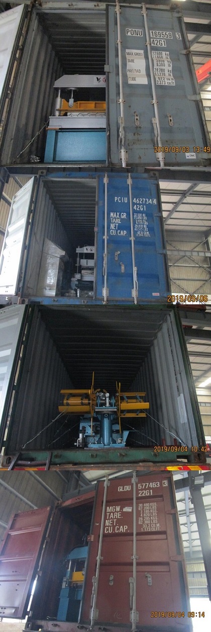 M&aacute;quina formadora de rollos de metal zhongyuan en septiembre de 2019